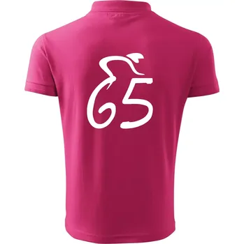 Pánská košile Cyklista slaví pětašedesátku (65) - Polokošile pánská Pique Polo 203 - 2XL ( Purpurová )