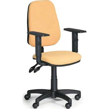 Pracovní židle Alex s područkami, žlutá