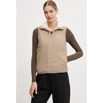 Dámská vesta Dětská oboustranná vesta Puma béžová barva, přechodná, 688388 01X, vel. XS