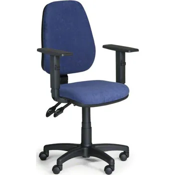 Pracovní židle Alex s područkami, modrá