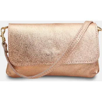 Kabelka Baťa kožená metalická crossbody kabelka