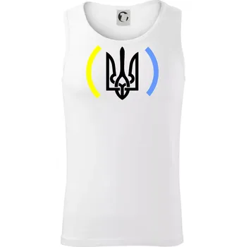 Pánské termoprádlo Ukrajina trojzubec s barvami - Tílko pánské Core - XL ( Bílá )