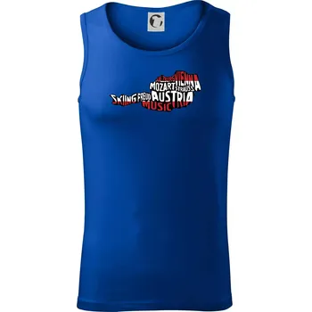 Mapy - názvy měst - Rakousko - Tílko pánské Core - XL ( Královská modrá )