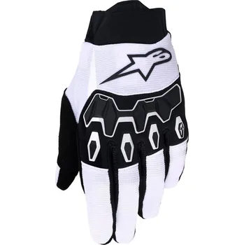 Moto rukavice Motokrosové rukavice Alpinestars Full Bore V2 světle šedo-černé