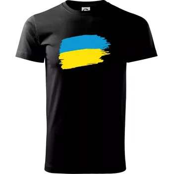 Ukrajinské tričko - Triko extra velké (5-8XL) - 6XL ( Černá )