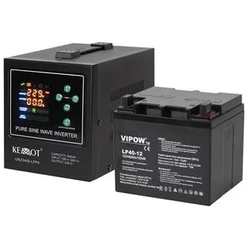 Záložní zdroj KEMOT PROsinus 800 URZ3405-LFP4 500W 12V + BATERIE
