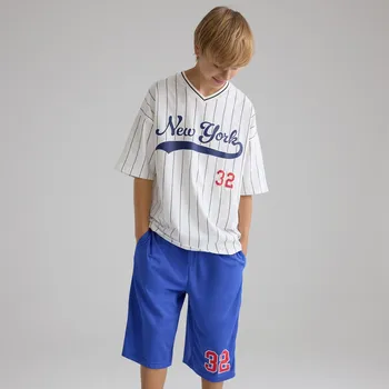 Chlapecké kalhoty Reserved - Sportovní kraťasy - modrá - 628FM-55X - 628FM-55X-128