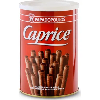 Caprice Classic plněné trubičky lískový oříšek/kakao 400 g