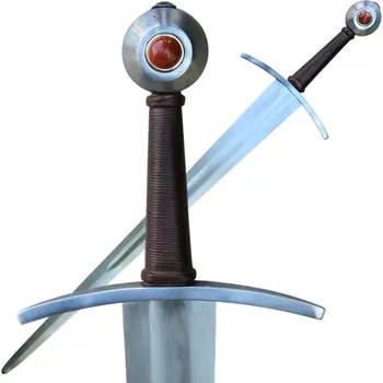 Šermířská zbraň Drakkaria JASPER, jednoruční meč, 14.-15. století, Full Tang, s kamenem