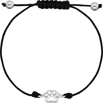 Náramek Brilio Silver Černý kabala náramek s tlapkou BRC189WBC + 2 měsíce na vrácení zboží