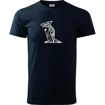 Pánské tričko Mayové - zvířata papoušek - Triko extra velké (5-8XL) - 6XL ( Námořní modrá (téměř černá) )