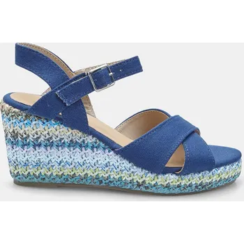 Dámské sandále Baťa dámské letní sandále na klínku modré, vel. 36