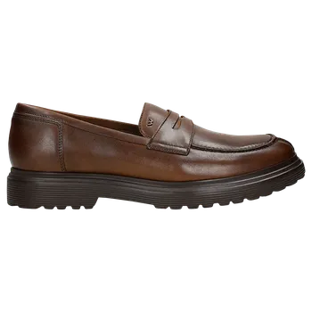 Pánské polobotky Hnědé Pánské Mokasíny Z Lícové Kůže Wojas 1026352 41