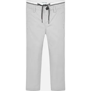 Chlapecké džíny Chlapecké plátěnné kalhoty Mayoral 3513-40 Světle šedé velikost 128