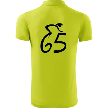 Pánská košile Cyklista slaví pětašedesátku (65) - Polokošile Victory sportovní (dresovina) - S ( Limetková )