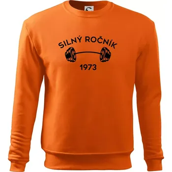 Pánská mikina Silný ročník - Letopočet 1973 - Mikina Essential pánská - 3XL ( Oranžová )