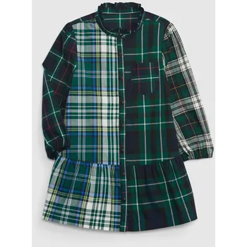 Dívčí šaty GAP Dívčí Baby kostkované šaty GAP Zelená 104 (2430944)