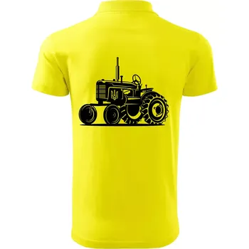 Pánská košile Traktor Ukrajinské armády - Polokošile pánská Pique Polo 203 - 3XL ( Citrónová )