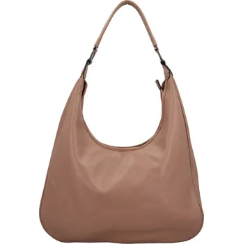 Stylová dámská koženková kabelka na rameno Petrit, starorůžová