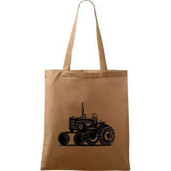 Traktor Ukrajinské armády - Taška bavlněná - 42 x 38 cm ( Cappuccino )