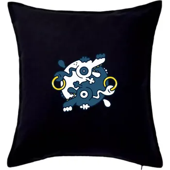 Polštář Yin & Yang abstraktní psi - Polštář 50x50 - 50x50 - Pouze potah ( Černá )
