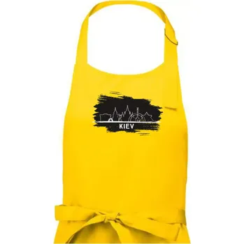 Kuchyňská zástěra Kiev - Silueta - Dámská zástěra na vaření - Univerzální velikost ( Žlutá )