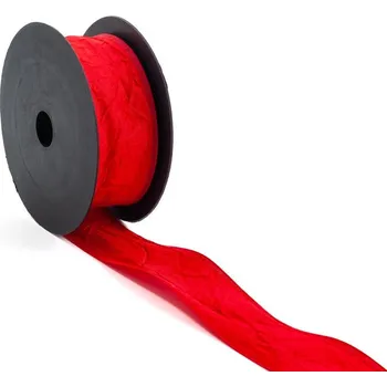 Stuha Taftová stuha 4 cm Červená