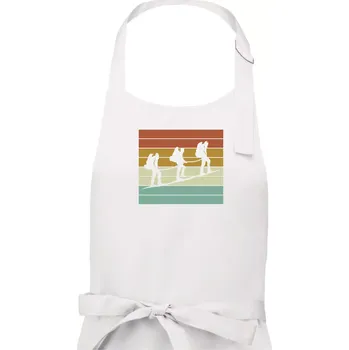 Kuchyňská zástěra Vintage výprava - Dámská zástěra na vaření - Univerzální velikost ( Bílá )