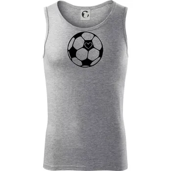 I love fotbal míč - Tílko pánské Core - M ( Tmavě šedý melír )