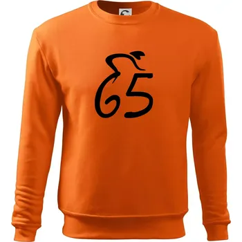 Pánská mikina Cyklista slaví pětašedesátku (65) - Mikina Essential pánská - 2XL ( Oranžová )