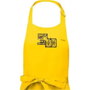 Kuchyňská zástěra Moje zbraně - Geometrie - matematika - Dámská zástěra na vaření - Univerzální velikost ( Žlutá )