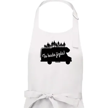 Kuchyňská zástěra To bude jízda - alkovna - Pánská zástěra na vaření - Univerzální velikost ( Bílá )