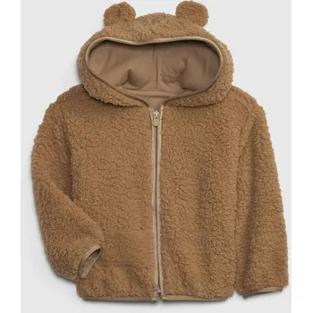 Dívčí bunda GAP Dívčí Baby sherpa bunda GAP Hnědá 110 (2448065)