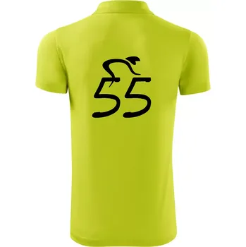 Pánská košile Cyklista slaví pětapadesátku (55) - Polokošile Victory sportovní (dresovina) - 3XL ( Limetková )