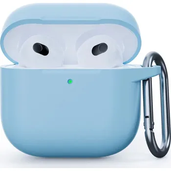 Příslušenství pro sluchátka Enem Jednobarevný obal na Airpods 4 - Light Blue IRAIR4-014