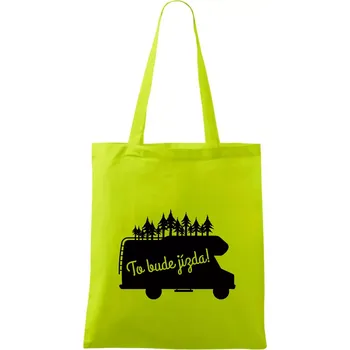 To bude jízda - alkovna - Taška bavlněná - 42 x 38 cm ( Limetková )