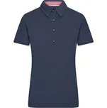 James&Nicholson Dámská polokošile JN715 Navy-Red XL