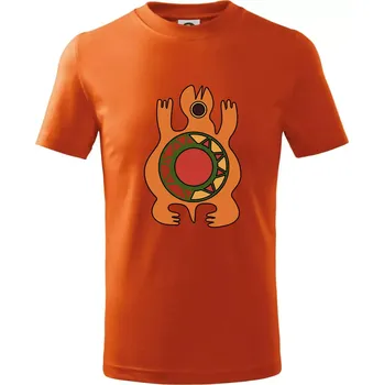 Chlapecké oblečení Mayové - zvířata želva - Tričko dětské bavlněné - 158 cm/12 let ( Oranžová )