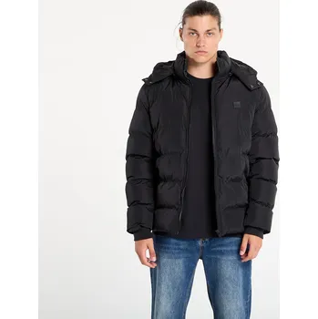 Bunda Urban Classics Hooded Puffer Jacket Black L