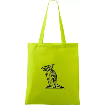 Mayové - zvířata papoušek - Taška bavlněná - 42 x 38 cm ( Limetková )