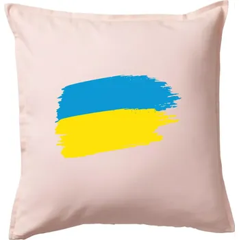 Polštář Ukrajinské tričko - Polštář 50x50 - 50x50 - Včetně výplně ( Světle růžová )