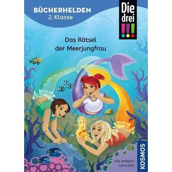 První čtění Die drei !!!, Bücherhelden 2. Klasse, Das Rätsel der Meerjungfrau - Ambach, Jule [DE] (2025, Firma, Franckh-Kosmos)