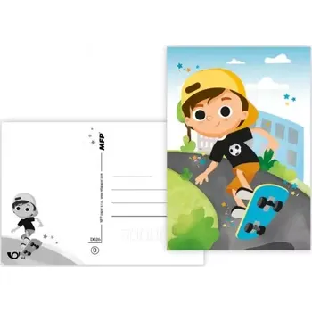 MFP paper s.r.o. Pohlednice - dětské motivy Kluk na skejtu