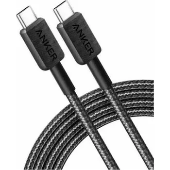 Datový kabel Kabel Anker USB-C/USB-C 1,8m 240W černý Černá