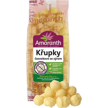 Amaranth life Křupky česnekové se sýrem 80g