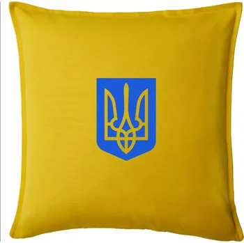 Polštář Ukrajina znak modrý - Polštář 50x50 - 50x50 - Pouze potah ( Žlutá )