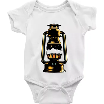 Kojenecký body Petrolejka s horami - Body kojenecké s krátkým rukávem - Krátký r. 12-18 měs ( Bílá )