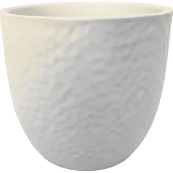 Květináč Keramický květináč Boston matný 13 cm bílý, 2. jakost