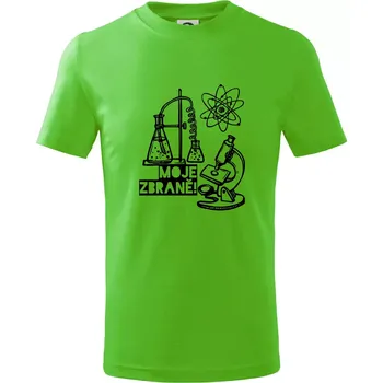 Moje zbraně - chemie - Tričko dětské bavlněné - 98 cm / 2 roky ( Apple Green )