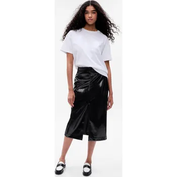Dámská sukně GAP Dámské Midi sukně z umělé kůže GAP Černá S (2294001)